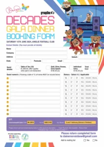 24073 DR Daineres Rainbow BOOKING FORM 2024